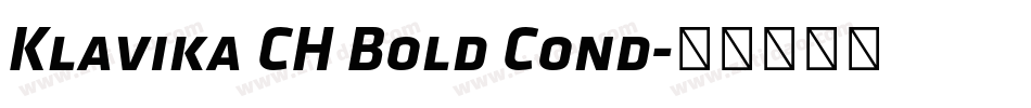 Klavika CH Bold Cond字体转换